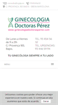 Mobile Screenshot of ginecologiadoctorasperez.com