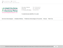 Tablet Screenshot of ginecologiadoctorasperez.com
